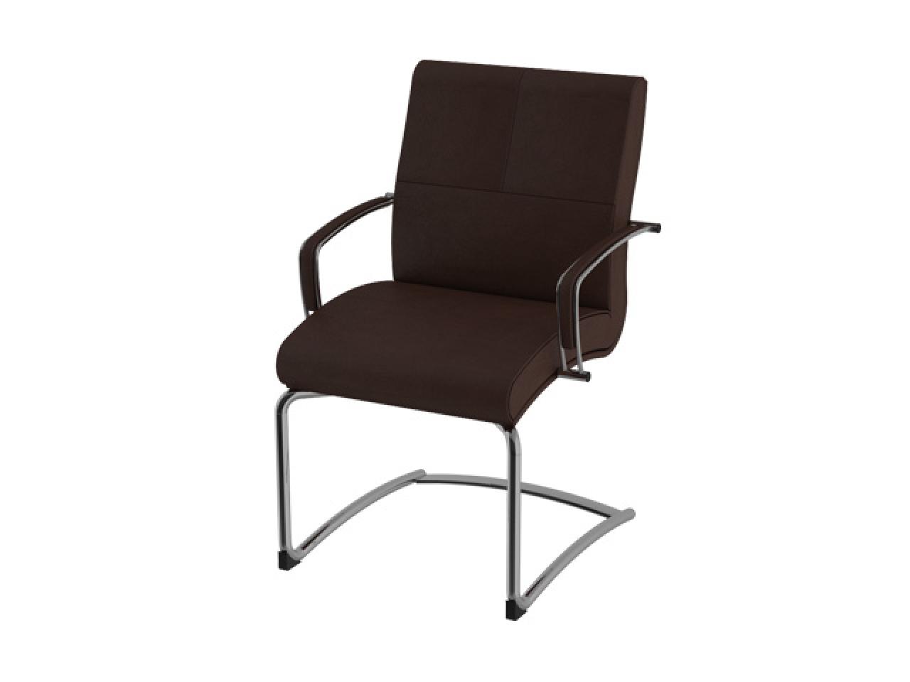 sillon-ejecutivo-de-visita-trineo-kahlo-chocolate-(piel)